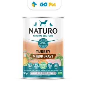 Naturo Perro Adulto Pavo con Frutas y Vegetales - Libre de Gluten y Granos 390 gr