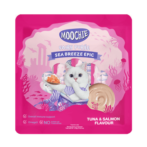 Moochie Tuna & Salmon 15 Gr x 25 Und - Snack para Gato Sabor Atún y Salmón