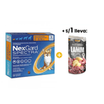 Nexgard Spectra XS -2-3.5 Kg- x 3 Tabletas + 1sol Belcando Cordero con Papas y Arandanos Pouch 125 Gr.png