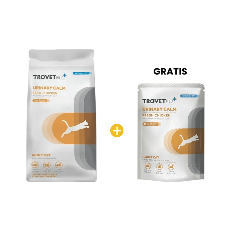 Trovet Plus Adult Cat Urinary Calm Fresh Chicken 2.5 Kg - Salud Urinaria y Estres - Pollo + GRATIS Tro.png