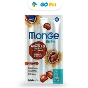 Monge Gift Sticks Sensitive Digestion Dog 45 Gr - Digestión Sensible - Cordero con Castaña