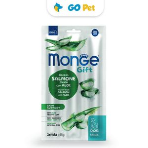 Monge Gift Sticks Skin Support Dog 45 Gr - Cuidado de la Piel - Salmón con Aloe