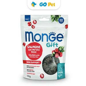 Monge Gift Super "M" Skin Support Dog 150 Gr - Cuidado de la Piel - Salmón con Arándanos