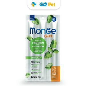 Monge Gift Soft Sticks Sterilised Cat 15 Gr - Gato Esterilizado - Pato con Toronjil