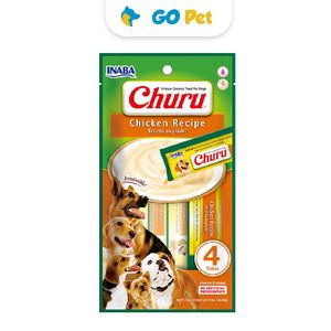 Churu Dog Chicken Recipe - Sabor Pollo 14 Gr x  4 Tubos