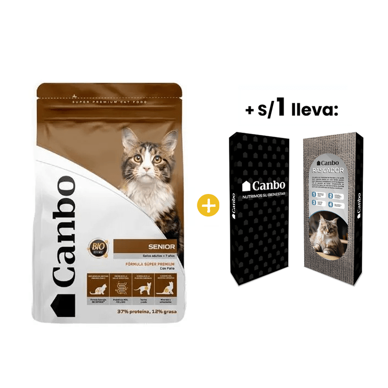 Canbo Cat Senior 7 Kg - Gato Adulto Mayor + 1sol Rascador Canbo Gato.png