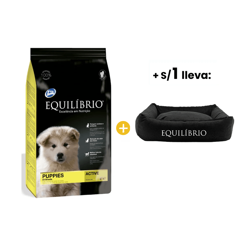 Equilibrio Puppies All Breeds - Cachorro Todas las Razas 18 Kg + 1 sol Equilibrio Cama Mascota Estelar.png