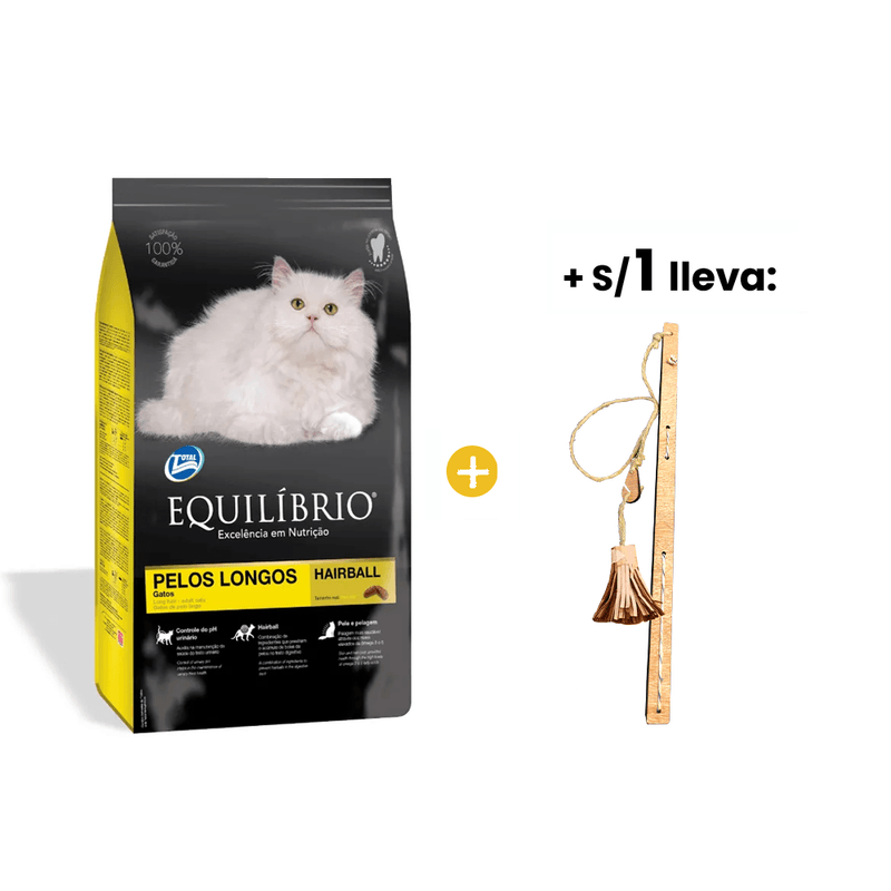 Equilibrio Long Hair Adult Cats - Gato Adulto Pelo Largo 1.5 Kg + 1 sol Equilibrio Varita para Gato.png