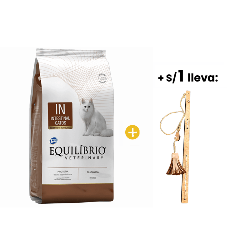 Equilibrio Veterinary Cat Intestinal 2 Kg + 1 sol Equilibrio Varita para Gato.png