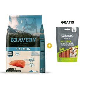 Bravery Salmon Adult Large/Medium Breeds - Adulto Salmón Raza Mediana/Grande 12 kg