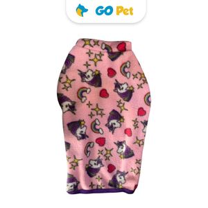 Accecan Ropa Polar Diseño Unicornio Rosado Claro