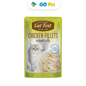 Cat Fest Chicken Fillets in Tender Jelly x 70 Gr