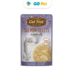 Cat Fest Salmon Fillets in Tender Jelly x 70 Gr