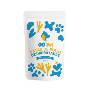 Go Pet Patas de Pollo Deshidratadas x 20 Und