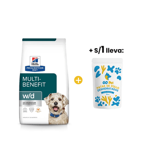 Hills PD Canine w/d Dry 3.9 kg - Digestive, Weight, Glucose Management - Manejo de Glucosa, Digestivo y Peso