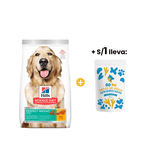 Hills SD Canine Perfect Weight 1.8 Kg - Control de Peso +1sol Snacks Patas de Pollo - Bolsa x 10 und
