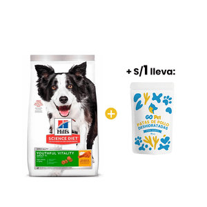 Hills SD Canine Adult 7+ Youthful Vitality 5.7 kg - Adultos Mayores - Vitalidad Juvenil
