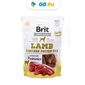Brit Jerky Lamb & Chicken Protein Bar x 80 g - Barras Proteícas de Cordero y Pollo