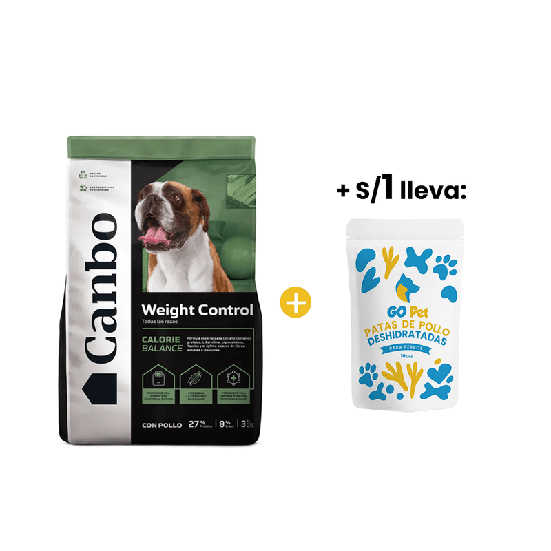 Canbo Balance Pollo Control de Peso Todas Las Razas 3 Kg +1sol Snacks Patas de Pollo - Bolsa x 10 und