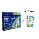 Nexgard Spectra M -7.5-15 Kg- x 3 Tabletas + 1sol Go Pet Patas de Pollo Deshidratadas x 10 Und