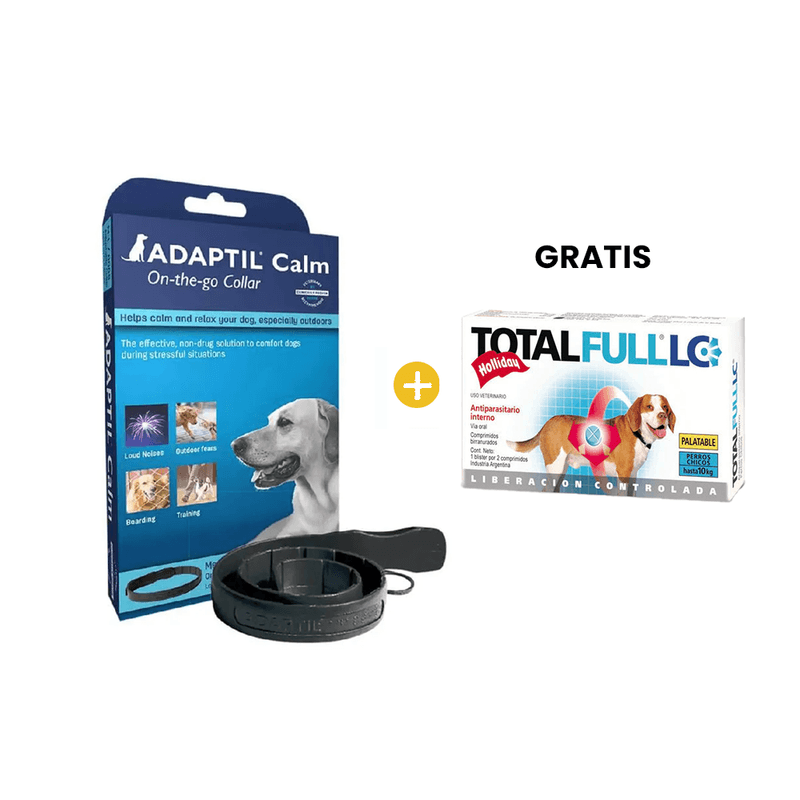 Adaptil Talla L - Collar Relajante para Perros + GRATIS Total Full LC Perros Comprimidos Pequen╠aos