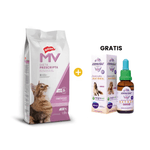 Holliday MV Feline Obesidad 2 kg + GRATIS Esencia Floral Estre╠us Gotas 30 Ml - Flores de Bach
