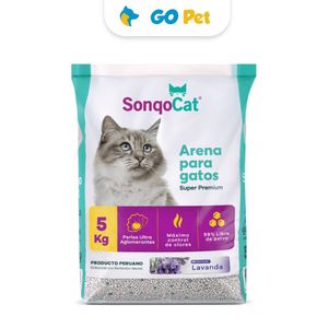 Arena Perlada Sonqo Cat Super Premium con Aroma Lavanda 5 Kg