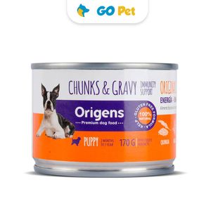 Origens Trocitos de Pollo con Vegetales en Salsa 170 Gr - Cachorros