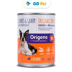 Origens Trocitos de Pollo con Vegetales en Salsa 369 Gr - Cachorros