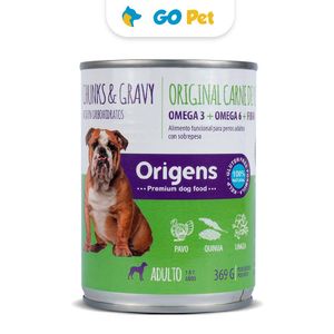 Origens Trocitos de Res y Pavo con Vegetales en Salsa 369 Gr - Adulto Sobrepeso