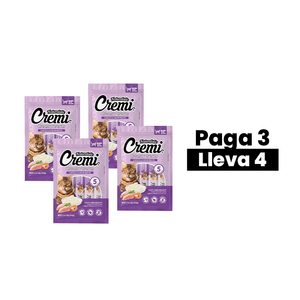 Cremi Chicken & Shrimp Recipe 12 Gr x 5 Und - Snack para gato sabor Pollo y Camarón