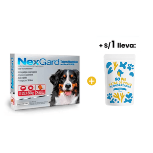 Nexgard 136 mg Perros (25.1 Kg a 50 Kg) x 3 Tabletas