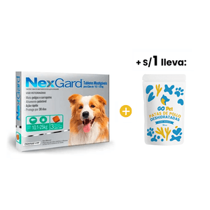 Nexgard 68 mg Perros (10.1 Kg a 25 Kg) x 3 Tabletas
