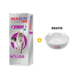 Bravecto Plus Antipulgas para Gato Pipeta 500 mg 6.25 Kg - 12.5 Kg + GRATIS Plato para Gato Bravecto_