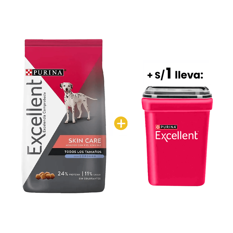 Excellent Adulto Cordero 15 kg + 1sol Excellent Contenedor 15kg