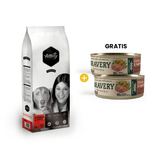 Amity Premium Chicken - Rice 15 Kg - Adulto Todas las Razas - Pollo + GRATIS 2 Bravery Chicken - Vegetables Adult Dog Wet Food 80 Gr - Perro Adulto- Pollo