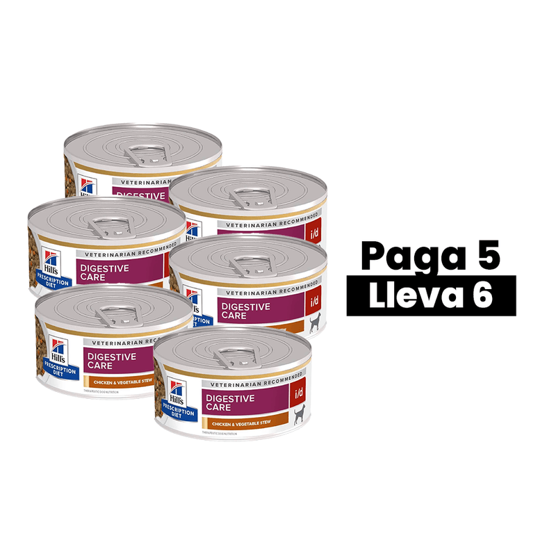 Hills PD Canine i_d 156 g - Digestive Care - Cuidado Digestivo - Estofado 5+1
