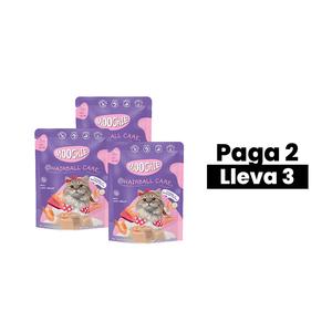 Moochie Cat Benefits Hairball Care Paté Pouch 70 Gr - Control Bolas de Pelo - Gambas