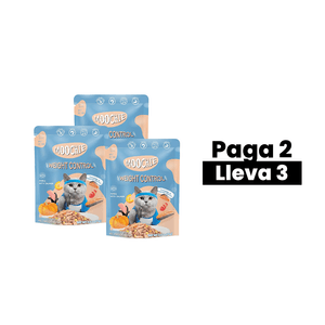 Moochie Cat Benefits Weigth Control Pouch 70 Gr - Control de Peso - Salmón