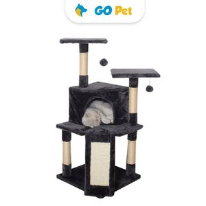 Accecan Gimnasio para Gato 4 Niveles (MX42) - Negro