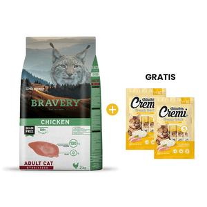 Bravery Chicken Adult Cat Sterilized - Gato Adulto Esterilizado Pollo 2 kg