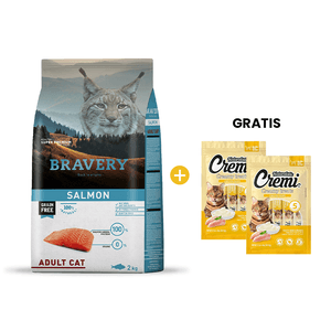 Bravery Salmon Adult Cat - Gato Adulto Salmón 2 kg