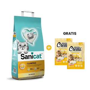 Sanicat Clumping 12 kg - Arena Aglomerante para Gatos