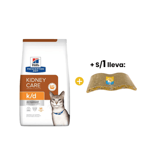 Hills PD Feline k/d Dry Kidney Care 1.8 kg - Cuidado del Riñón