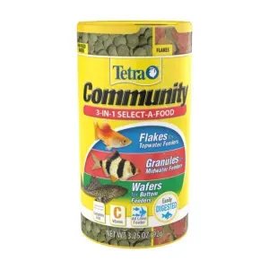 Tetra Community Select A Food 92 g - Alimento para Peces 3 en 1