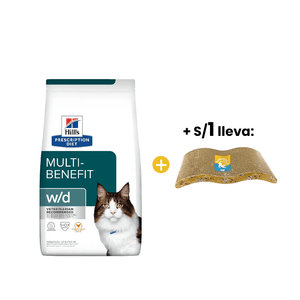 Hills PD Feline w/d 1.8 kg - Digestive, Weight, Glucose Management - Control de Peso para Diabetes