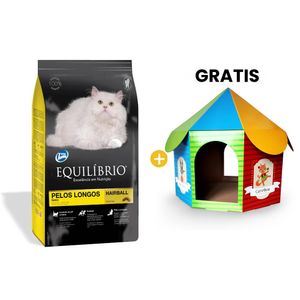 Equilibrio Long Hair Adult Cats - Gato Adulto Pelo Largo 1.5 Kg