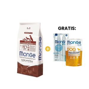 Monge Puppy All Breeds - Cachorro Todas las Razas Cordero y Arroz 12 Kg