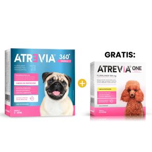 Atrevia 360 Small (5 a 10 Kg) x 1 Tableta - Antipulgas y Antiparasitario para Perros