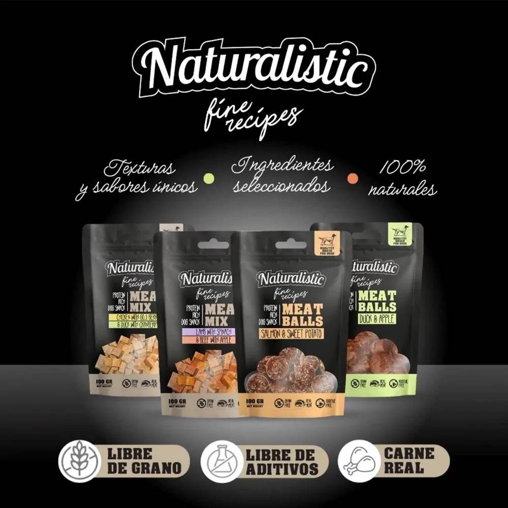 Naturalistic Fines Recipes Meatballs Salmon and Sweet Potato 100 Gr ...